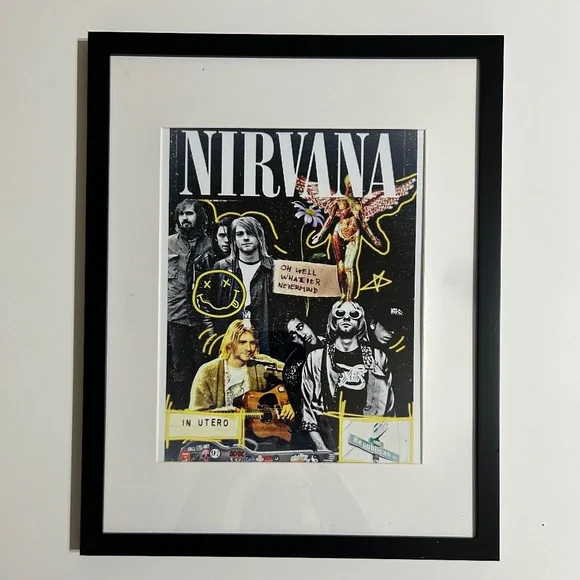 Framed Retro Concert Print 11x14 NWOT - Picture 1 of 1